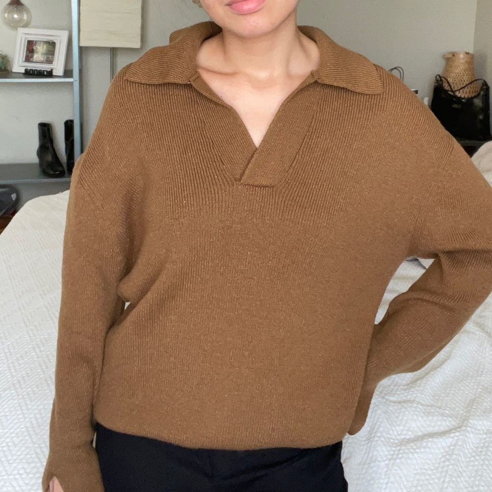 Zara Oversized Collar Sweater